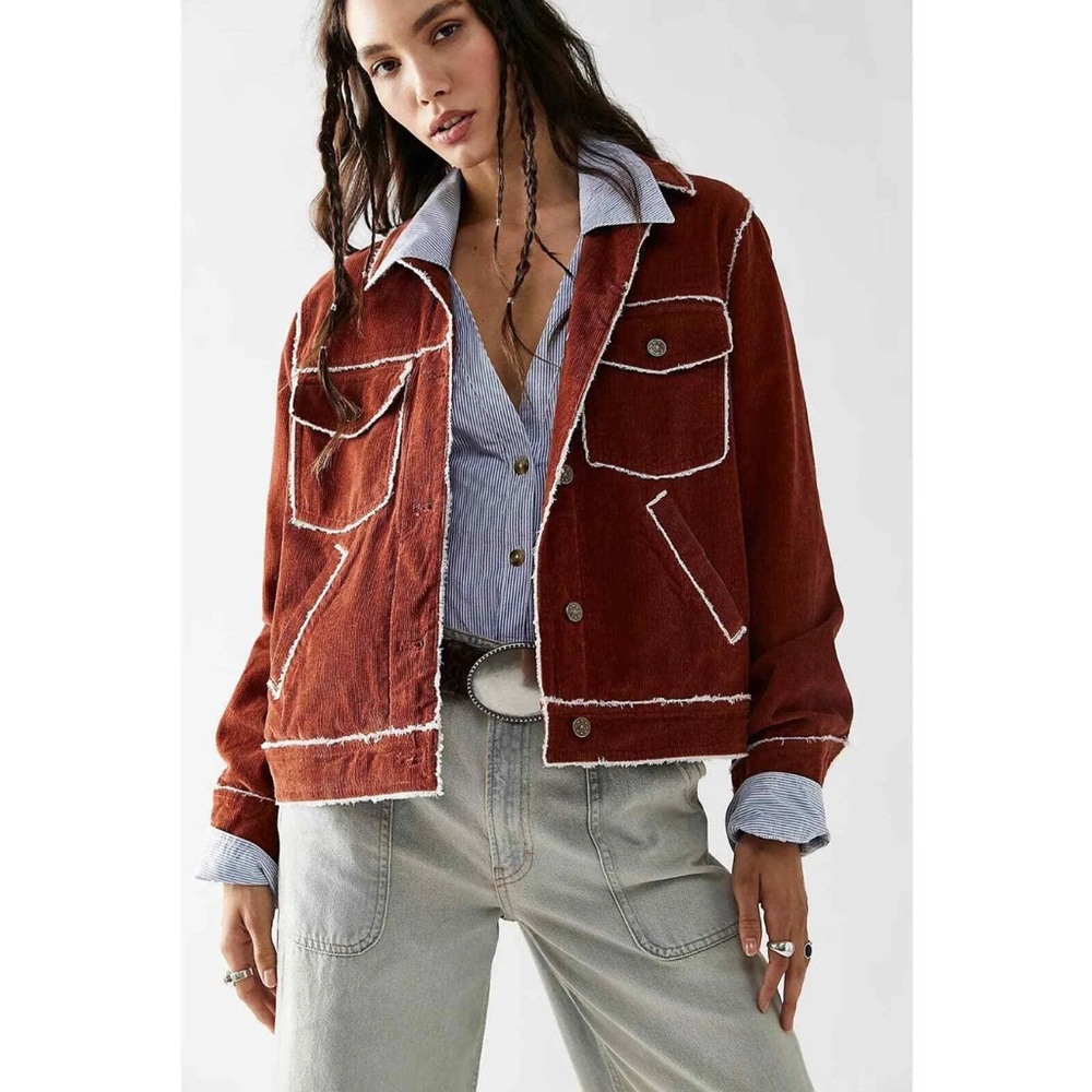 Free People Heartland Workwear Corduroy Jacket Women’s Size XL